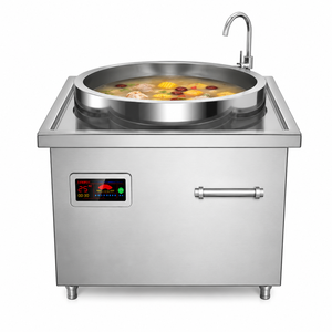 Commercial <b>Electric</b> Soup Pot 850x850x800mm 12KW 380V Stainless Steel Stock Pot Cooker Energy Saving Digital Touchscreen for - Product Image 1