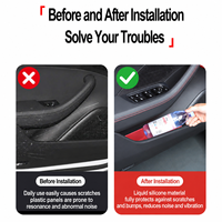 Accessoires de décoration intérieure de voiture, boîte de rangement en silicone pour fente de porte de voiture pour Porsche Panamera 2024 2025 2026