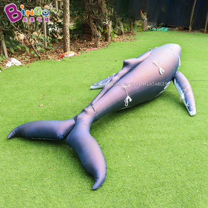 <span class=keywords><strong>Baleine</strong></span> bleue géante gonflable publicitaire de grande taille, scellée à l'air, personnalisée, en PVC, pour la décoration d'événements d'aquarium - Product Image 3