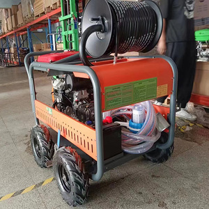 High Pressure Cleaning Machine 6 Hp 3.0-3.9 Gpm Cold Water Industrial Sewer Dredging Mobile Type - Product Image 1