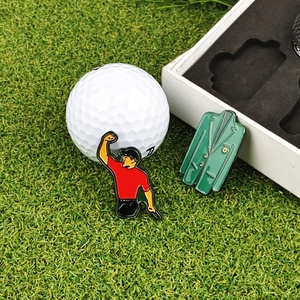 Marqueur de balle de golf magnétique en céramique, clip pour chapeau, amusant, vente en gros, ouvre-bouteille souple, gravure numérique, motif chat, gravure, magnétique, qualité supérieure, blanc - Product Image 3