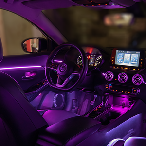 专为日产Sylphy RGB环境发光二极管更换汽车内部照明64色交响乐环境照明设计 - Product Image 1