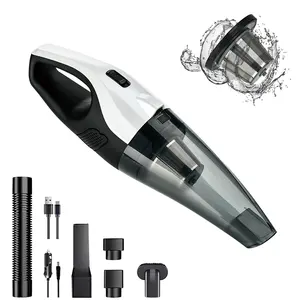 Mini Handheld Car Vaccum Cleaners Cordless Strong Power Suction Wireless And Wired Dual Use Vehicle Cleaner Cleaner Car Vacuum