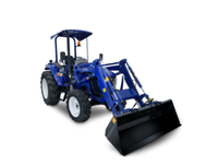 Traktor Pertanian Foton Lovol 60HP 604E dengan Pemuat Depan Traktor Pertanian Mini Beroda 4x4 Traktor Pertanian