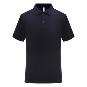 Polo en coton pour homme, coupe ample, antibactérien, pour l'été, vêtement de travail, manches courtes, col une pièce - Product Image 3
