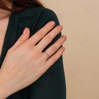 Gemnel - Proveedor Mayorista de Joyería, Joyería de Plata 925, Anillos de Dedo para Niñas con Circonita Cúbica y Piedra Citrina de Estilo Simple
