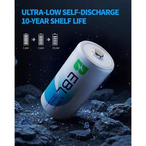 EBL Paquete de 12 Baterías Cilíndricas de Iones de Litio CR123A de 3V y 1600mAh de Alta Capacidad para Arlo Pro/Go - Product Image 6