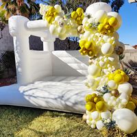 THL arrière-cour enfants divertissement fête mariage videur parque acutico gonflable château de saut gonflable blanc maison de rebond gonflable