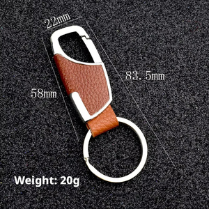Vente chaude De <span class=keywords><strong>Luxe</strong></span> Hommes Cadeaux D'affaires À La Main En <span class=keywords><strong>Cuir</strong></span> PU <span class=keywords><strong>Porte</strong></span>-clés avec Alliage En Métal De Voiture <span class=keywords><strong>Porte</strong></span>-clés Sac Charme Pendentif Accessoires - Product Image 6
