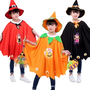 Costume d'halloween pour enfants, cape de sorcière, fournitures de fête, cape d'halloween