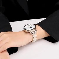 Bracelet compatible avec Huawei Watch GT5, nouvelle montre connectée Watch5 Pro, bracelet en métal tendance à motif vague pour femme
