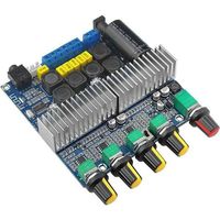 CA-3169B Amplificateur de puissance HIFI 5.0 pour caisson de basses 2.1 canaux 2*50W+100W, carte d'amplification linéaire avec égaliseur audio haute fidélité