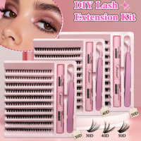 Kit d'extension de cils artificiels haut de gamme, effet naturel, doux, avec cils en grappe, pour maquillage professionnel en salon, emballage personnalisé