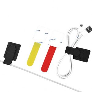 Desktop Wire Organization Self-<b>adhesive</b> Velcro Cable Tie Data Cable Household Corner Fixing Tape <b>Hook</b> Ring - Product Image 3