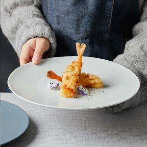 Vaisselle en <span class=keywords><strong>porcelaine</strong></span> jetable haut de gamme Logo de couleur personnalisé <span class=keywords><strong>Assiettes</strong></span> <span class=keywords><strong>plates</strong></span> modernes pour restaurants occidentaux Steak servant la restauration - Product Image 4