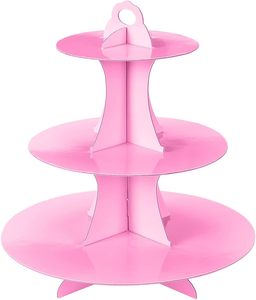 Support à cupcakes DAMAI à 3 niveaux, support à cupcakes DIY à étages pour présentoirs de desserts, décoration d'anniversaire, fête du thé florale - Product Image 6