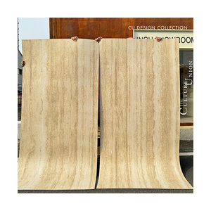 Linh hoạt đá Bảng điều khiển tường Bảng điều khiển đá mềm gạch Veneer tấm ngoại thất và nội thất trang trí tường dòng sơn travertine - Product Image 2