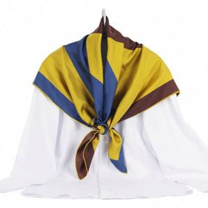 Écharpe carrée pour femme en soie twill 100% pure, nouveau style, collection automne, impression sérigraphique personnalisée à bas prix - Product Image 5