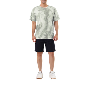 เสื้อยืดมัดย้อมผ้าเทอร์รี่สำหรับผู้ชายผ้าคอตตอนขนาดใหญ่พิเศษสำหรับฤดูร้อน - Product Image 5