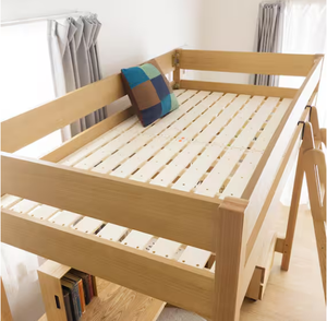 Cama Alta de Madera Natural sin Pulir, Resistente, para <span class=keywords><strong>Adolescentes</strong></span>, Adultos, Niños, Niñas, <span class=keywords><strong>Dormitorios</strong></span> Familiares - Product Image 3