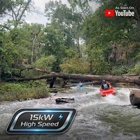 Mini jet ski en aluminium YouTube, haute vitesse, 15 kW, vitesse maximale de 50 km/h, livraison gratuite à domicile, services DDP, pas de frais cachés