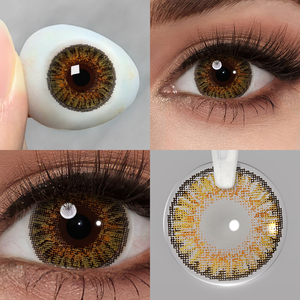 Miễn phí vận chuyển freshgo 3 tone màu Kính áp tròng cái nhìn mới màu sắc mềm mại pha trộn Kính áp tròng mắt lentes de contacto de màu - Product Image 3