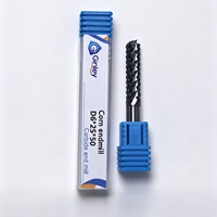 Fresa de carburo de tungsteno tipo maíz para router de madera, fresa de desbaste para paneles de fibra de carbono/epoxi y grabado