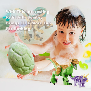 OEM Vente chaude 6 bombes de bain bio pour enfants, kit de bombes de bain en forme d'œuf de <span class=keywords><strong>dinosaure</strong></span>, surprise à l'intérieur, bombes de bain en forme d'œuf de <span class=keywords><strong>dinosaure</strong></span> pour enfants avec des animaux - Product Image 5