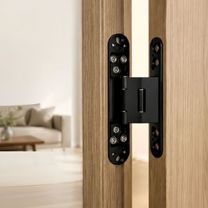 Charnière unilatérale tridimensionnelle Kaishengxi, épaisseur 2,5 mm, pour portes en bois, installation dissimulée, ouverture vers l'intérieur et vers l'extérieur - Product Image 1