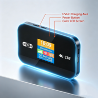 Routeur WiFi portable MF967P 4G LTE MiFi WiFi6 avec écran LCD couleur, batterie 3000 mAh, USB-C