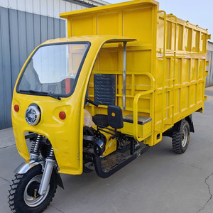 Camión de Basura de Tres Ruedas Cleaner Guardian de 5 Metros Cúbicos, Autocargable y Autodescargable, Impulsado por Gasolina, Color Amarillo - Product Image 4