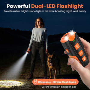 Appareil portable <span class=keywords><strong>anti</strong></span>-aboiement pour <span class=keywords><strong>chien</strong></span> à ultrasons, 3 modes, pour extérieur, <span class=keywords><strong>répulsif</strong></span> <span class=keywords><strong>anti</strong></span>-aboiement, dispositif de contrôle des aboiements - Product Image 3
