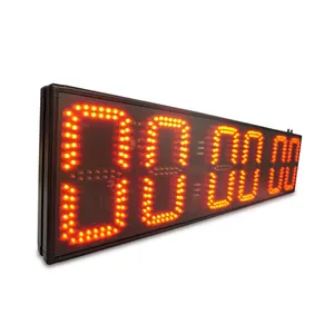 SportsTabata-reloj con pantalla grande de 6 dígitos y 8 pulgadas, temporizador para gimnasio, cuenta atrás, LED, para centro de fitness