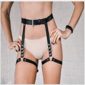 <span class=keywords><strong>Harness</strong></span> Lingerie Seksi Bodysuit Gaun Bondage Wanita Kulit dengan Tali Pengikat yang Dapat Disesuaikan - Product Image 3