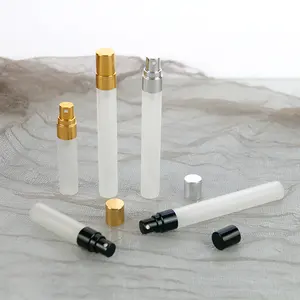 사용자 정의 로고 5ml 10ml 젖빛 펜 모양 화장품 패키지 스킨케어 토너 파인 미스트 스프레이 펌프 유리 향수병