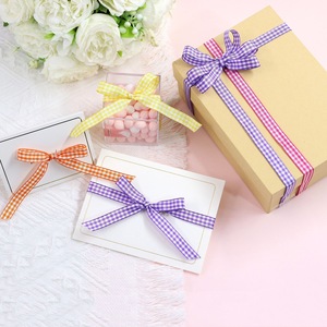 <b>Thick</b> Lattice Checkered <b>Ribbon</b> Durable <b>Ribbon</b> For Outdoor Garden Party Wedding Decor - Product Image 3