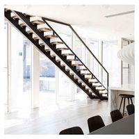 Conception de prime, marches personnalisées, escalier flottant, escalier droit, escalier