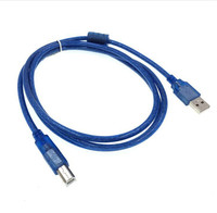 Blaues USB 2.0-Verlängerungskabel von Stecker zu Buchse USB2.0-Erweiterungs leitung Druckers trom leitung A/M zu A/F Blaues Kabel 1,5 m