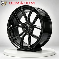 Jantes forgées de qualité aérospatiale 6061-T6 de 17 à 22 pouces 5x114.3 (5x4.5) Noir brillant pour Dodge Challenger SRT Charger