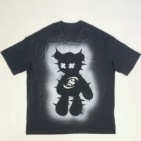 T-shirts de haute qualité avec logo personnalisé, style streetwear vintage, impression unique, t-shirt ample et oversize pour homme