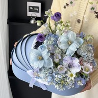 Boîte cadeau ronde en papier durable Shimmerstar pour berceau de bébé, idéale pour les cadeaux d'anniversaire d'enfant et les souvenirs de baby shower - Vente chaude