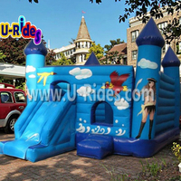 Château gonflable personnalisé avec toboggan, structure de saut gonflable, château gonflable avec toboggan
