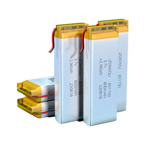 저렴한 가격 공장 851750 리포 배터리 셀 충전식 800mAh 리튬 폴리머 배터리 (애견 훈련기, 전자책, 캠핑 라이트용) - Product Image 6