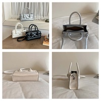 Sac à main rectangulaire matelassé rétro pour femme, petit sac à bandoulière tendance avec sangle détachable, doublure en polyester, sac bandoulière quotidien