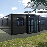 Maisonnette de luxe en panneaux sandwich Wayon Steel Structure, conteneur d'expédition, mini-maisons
