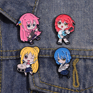 Broches en alliage de peinture cloisonnée 4 couleurs de haute qualité Anime <span class=keywords><strong>BOCCHI</strong></span> <span class=keywords><strong>THE</strong></span> <span class=keywords><strong>ROCK</strong></span> Gotoh Hitori - Product Image 4