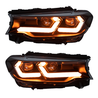 Pour BMW Série 5 G30 G38 2018-2020, ensemble de phares à double projecteur laser Bi-LED style M3 CS, clignotants séquentiels DRL