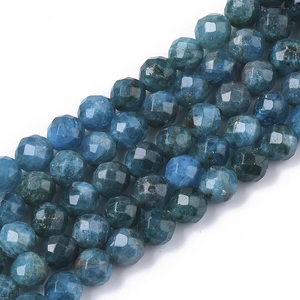 Perles en <span class=keywords><strong>Apatite</strong></span> Bleue Facettées de 6 mm, Fil de Perles en Pierre Naturelle pour la Fabrication de Bijoux, Accessoires DIY pour Bracelets et Colliers - Product Image 2