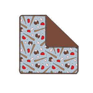 Couverture pour bébé en bambou/élasthanne, grande, carrée, tricotée, enveloppante, à un, deux ou trois niveaux, bio, personnalisée, Yilei - Product Image 2