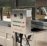 Friteuse à courroie continue pour la friture de beignets et de filets de poulet Machine à frire commerciale polyvalente